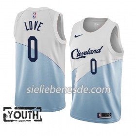 Kinder NBA Cleveland Cavaliers Trikot Kevin Love 0 2018-19 Nike Blau Weiß Swingman